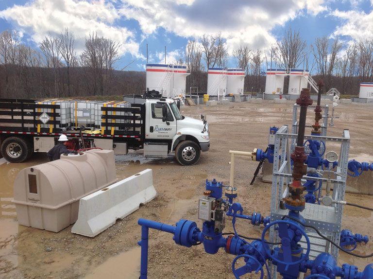 oil and gas production and pipeline chemicals available in Pittsburgh, PA and West Virginia and Ohio from Chemway